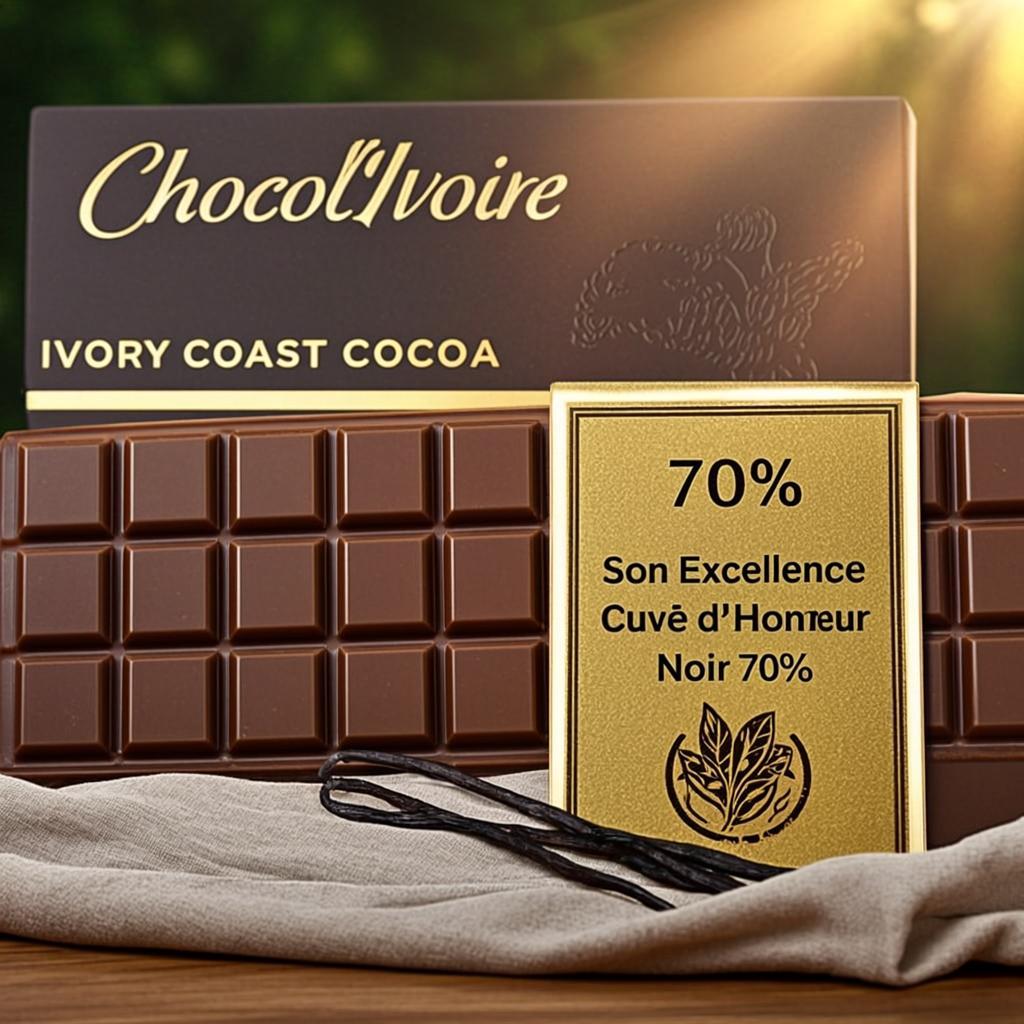 Cuvée d'Honneur Noir 70 % · Vanille de Man